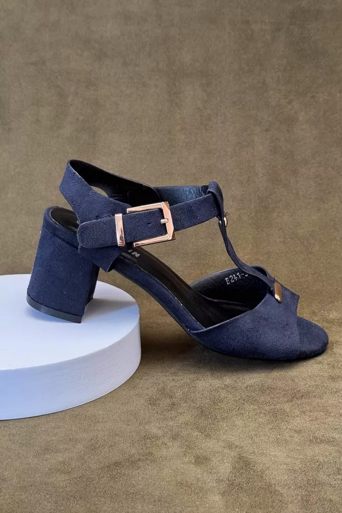 Купити Босоніжки жіночі, колір синій, 243RE241 - Фото №1