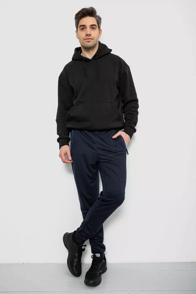 Купить Спортивные штаны мужские, цвет синий, 244R429 - Фото №2