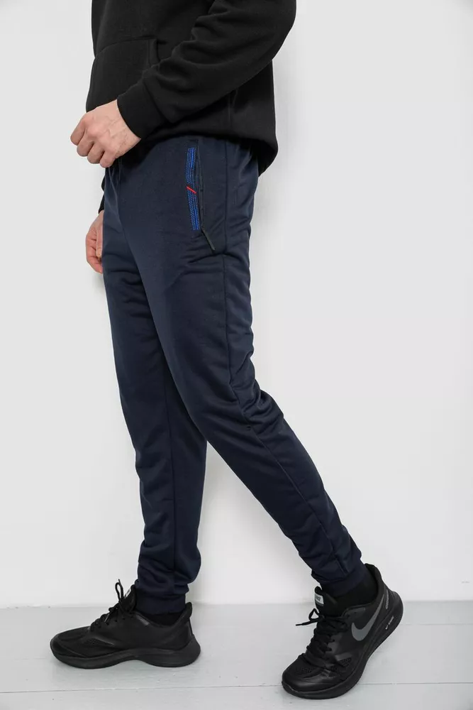 Купить Спортивные штаны мужские, цвет синий, 244R429 - Фото №3