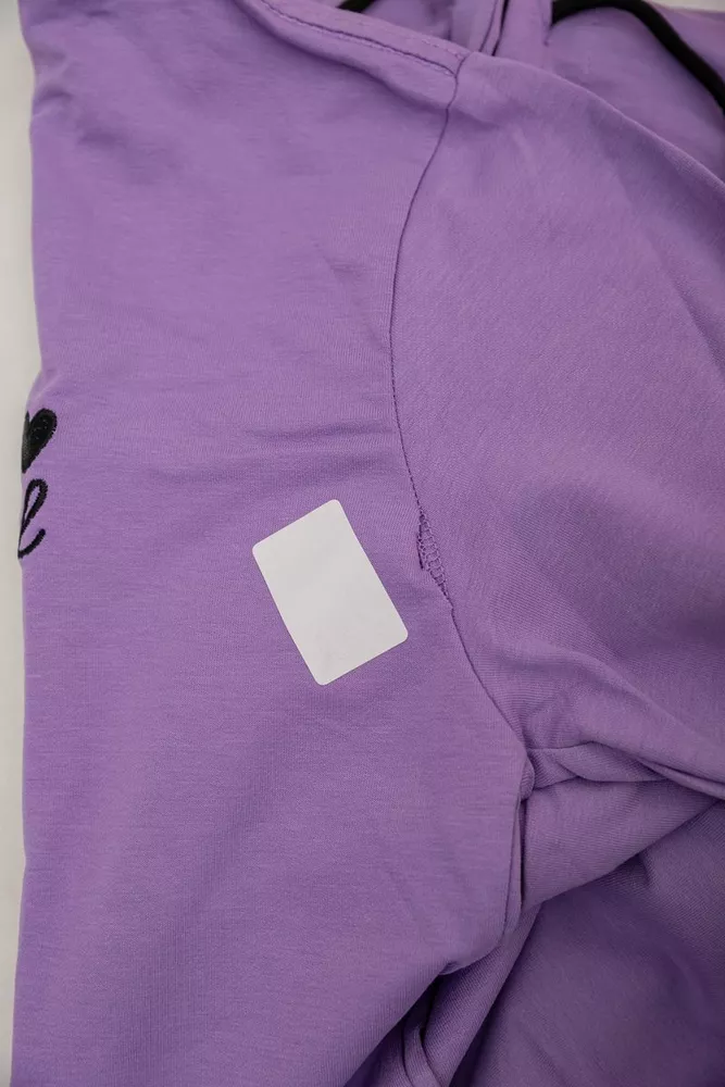 Купити Спортивний костюм жіночий двонитка  -уцінка, колір бузковий, 214R1419-005-U-22 - Фото №7