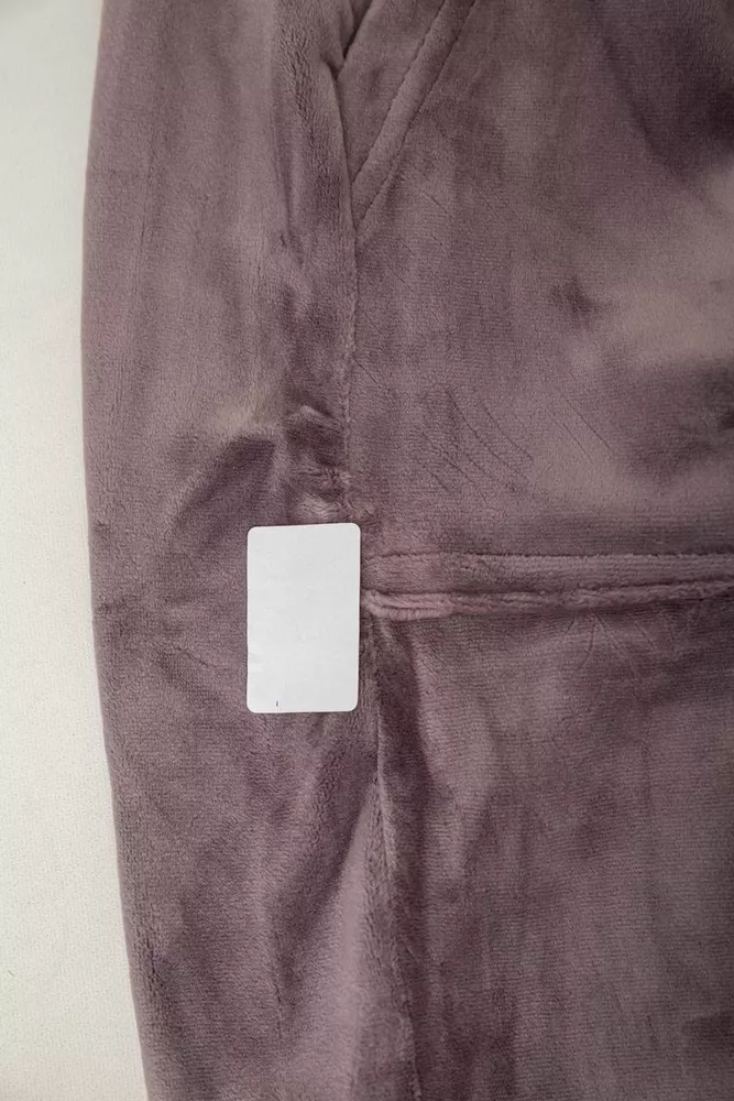 Купить Спортивные штаны велюровые женские на флисе  -уценка, цвет мокко, 238R58649-1-U-13 - Фото №6