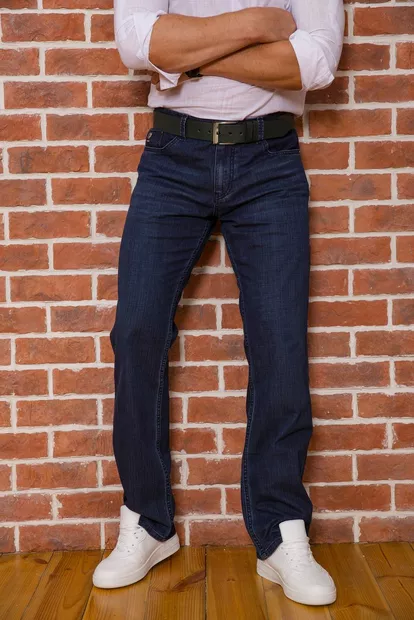 Джинсы мужские прямого кроя, цвет синий, 194R50100