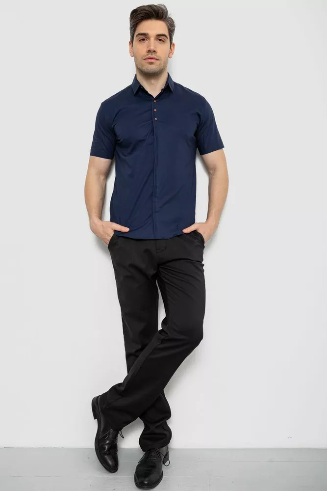 Купить Рубашка мужская, цвет сине-бежевый, 214R7001 - Фото №2