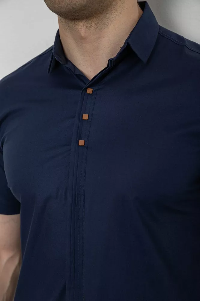 Купить Рубашка мужская, цвет сине-бежевый, 214R7001 - Фото №5