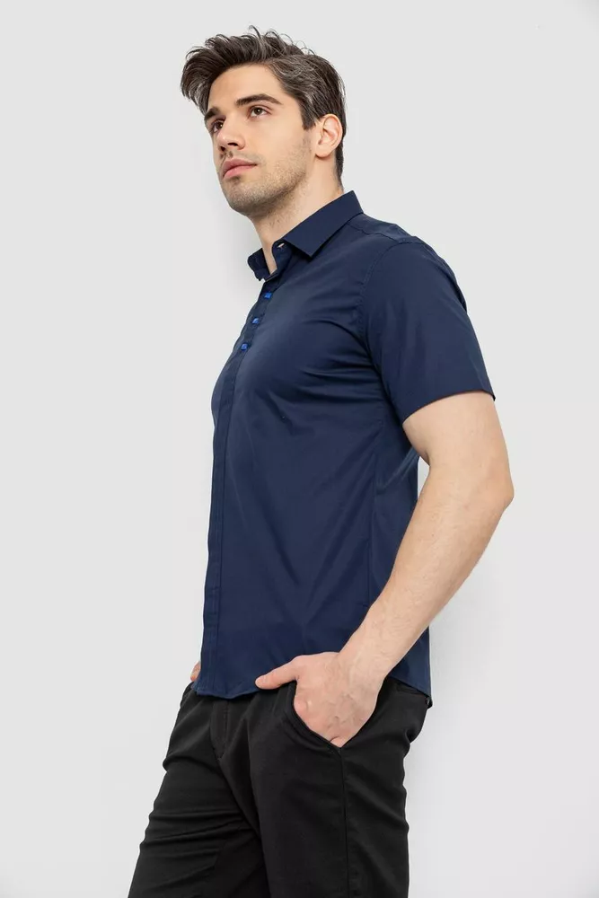 Купить Рубашка мужская, цвет темно-синий, 214R7001 - Фото №3