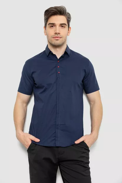 Рубашка мужская, цвет сине-красный, 214R7001