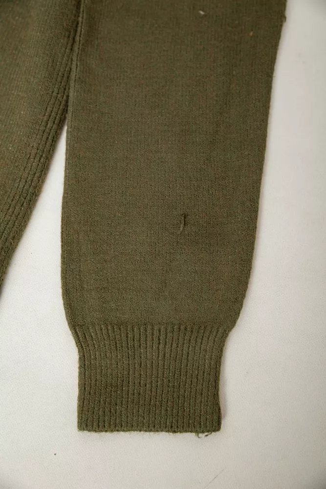 Купити Светр жіночий однотонний  -уцінка, колір хакі, 204R179-U-5 - Фото №6