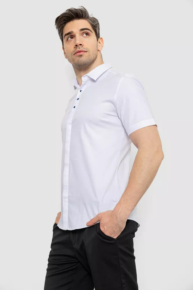 Купить Рубашка мужская, цвет бело-синий, 214R7001 - Фото №3