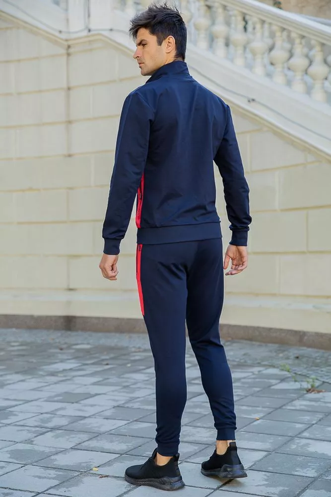Купити Чоловічий спортивний костюм, синього кольору, 154R100-01 - Фото №5
