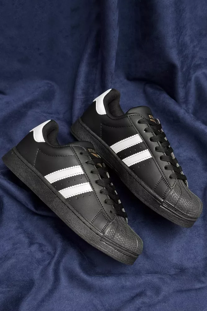 Купити Кросівки жіночі демісезонні, колір чорно-білий, 248RHB640 оптом - Фото №3