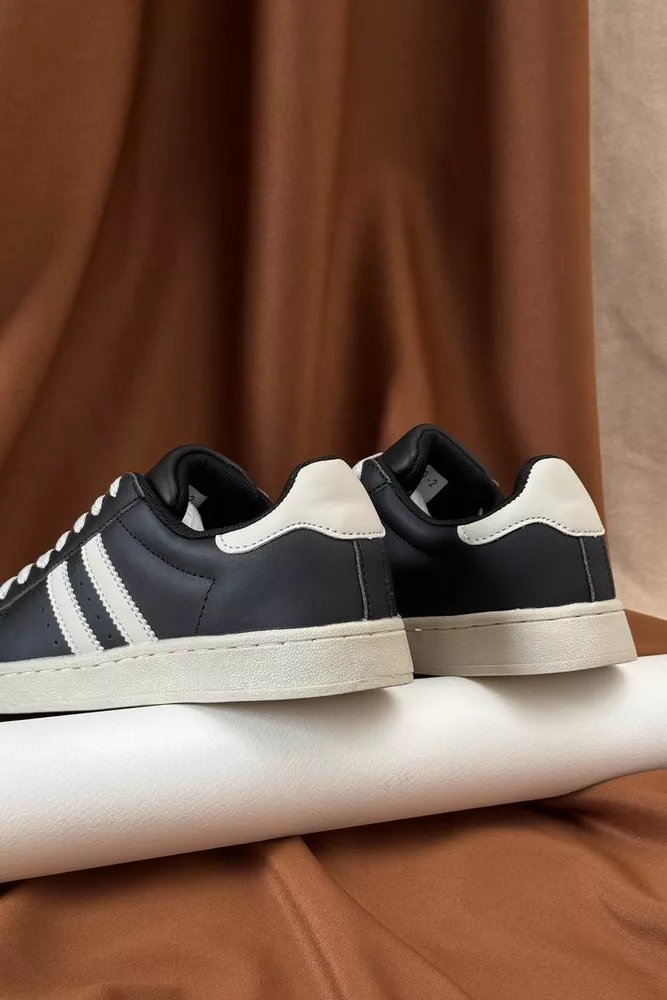 Купить Кроссовки женские демисезонные, цвет черно-серый, 248RHB640 оптом - Фото №4