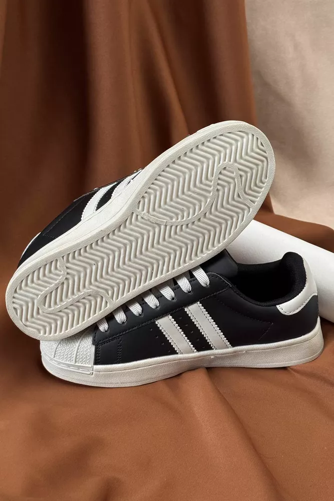 Купить Кроссовки женские демисезонные, цвет черно-серый, 248RHB640 оптом - Фото №5