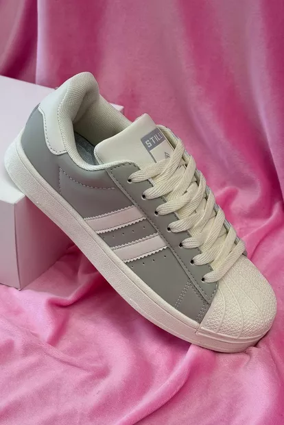 Кроссовки женские демисезонные, цвет серо-бежевый, 248RHB640