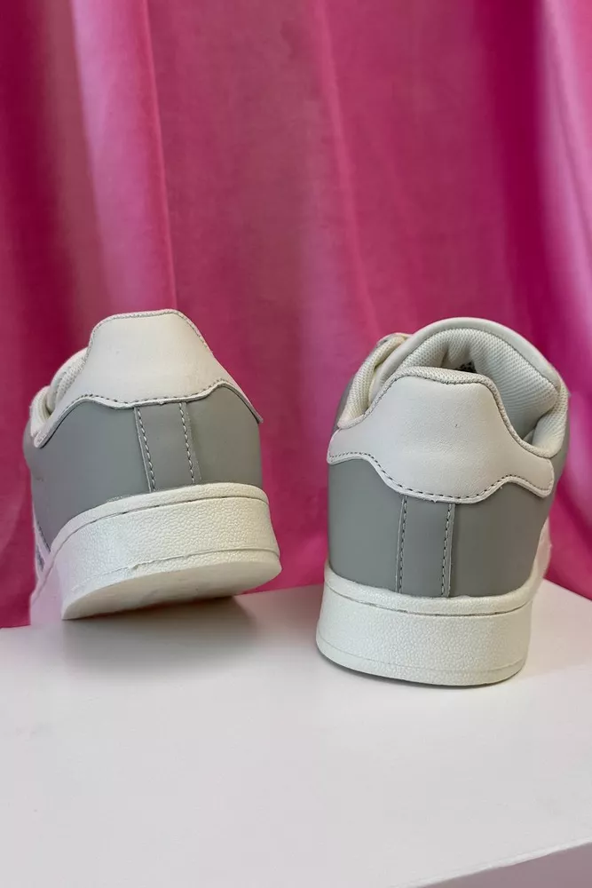 Купить Кроссовки женские демисезонные, цвет серо-бежевый, 248RHB640 оптом - Фото №4