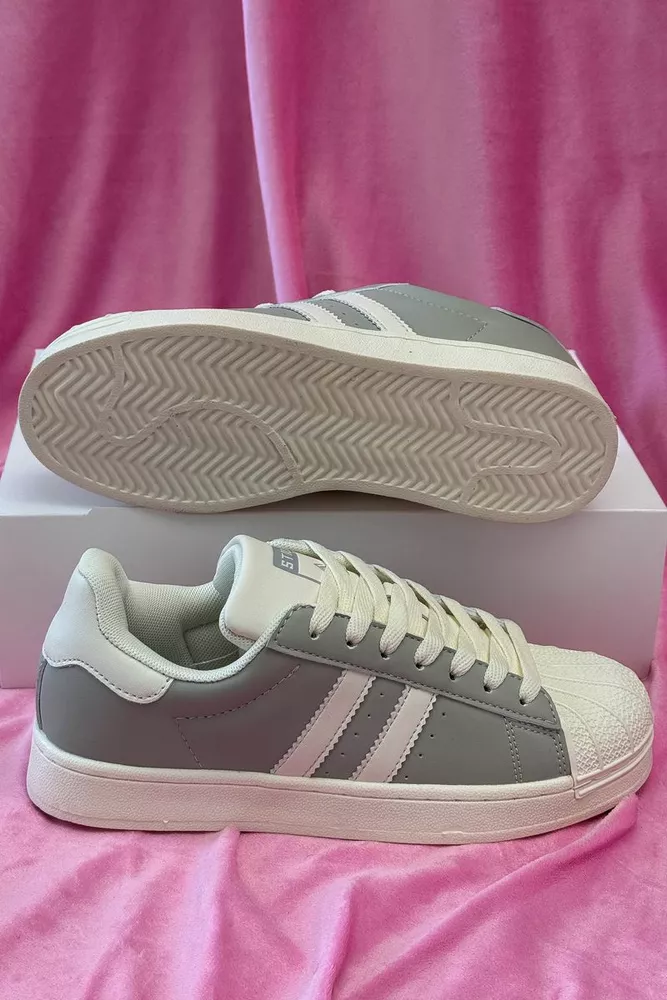 Купить Кроссовки женские демисезонные, цвет серо-бежевый, 248RHB640 оптом - Фото №5