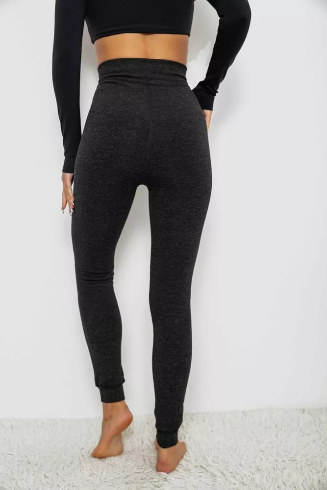 Купить Лосины утепленные на флисе, цвет серый, 139RF501 - Фото №4