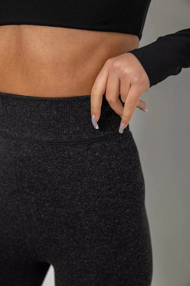 Купить Лосины утепленные на флисе, цвет серый, 139RF501 - Фото №5