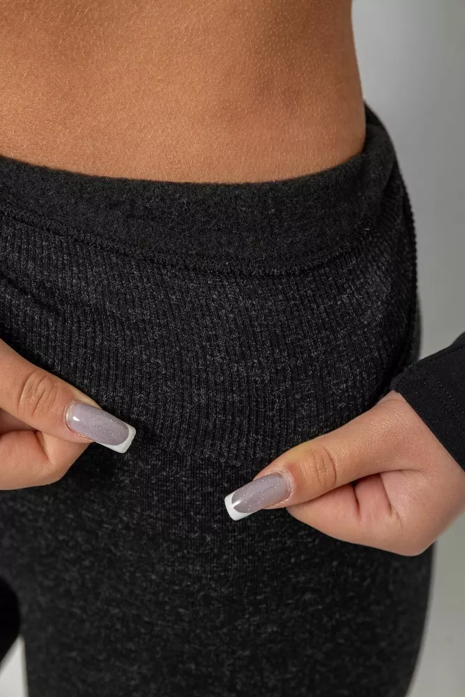 Купить Лосины утепленные на флисе, цвет серый, 139RF501 - Фото №6