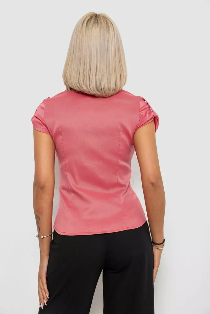 Купить Рубашка классическая в полоску, цвет коралловый, 230R667 - Фото №4