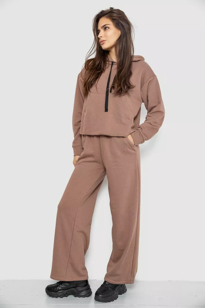 Купити Спортивний костюм жіночий двонитка, колір мокко, 252R500 - Фото №3
