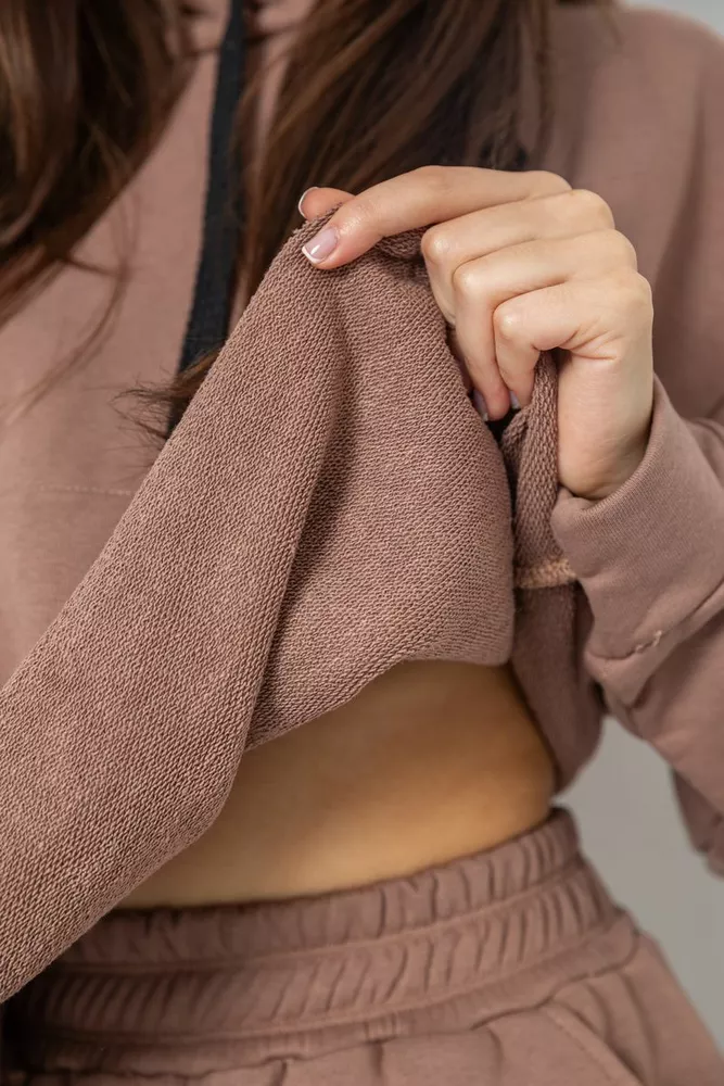 Купити Спортивний костюм жіночий двонитка, колір мокко, 252R500 - Фото №7