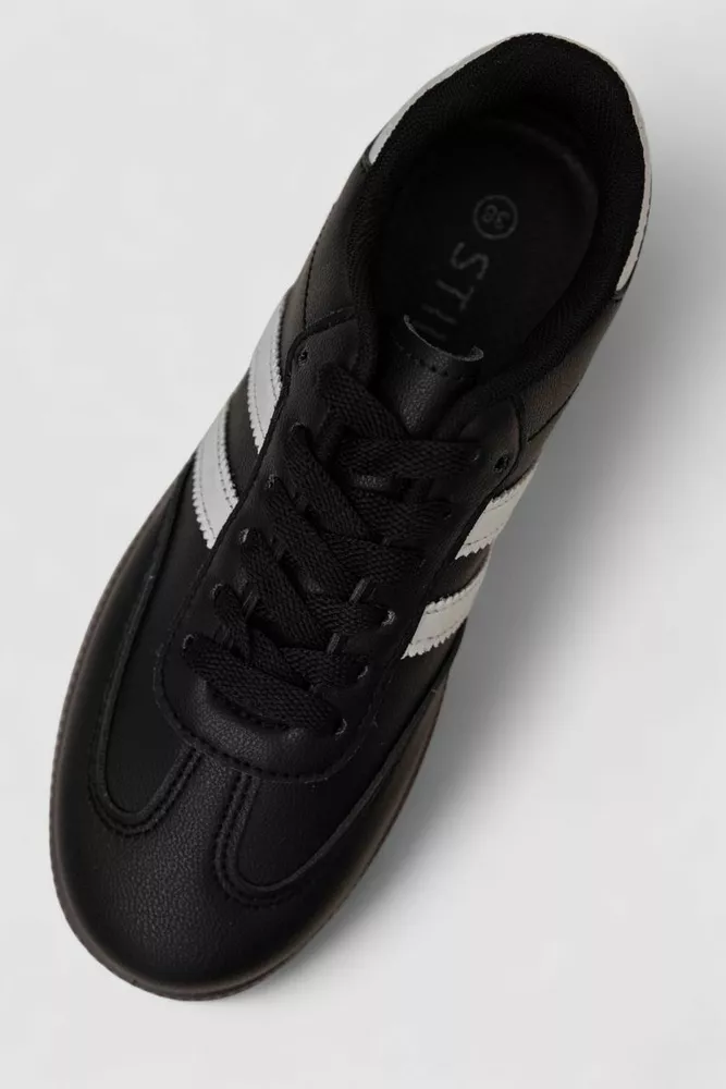 Купить Кроссовки женские кожа, цвет черно-белый, 248RL2410-4 оптом - Фото №2