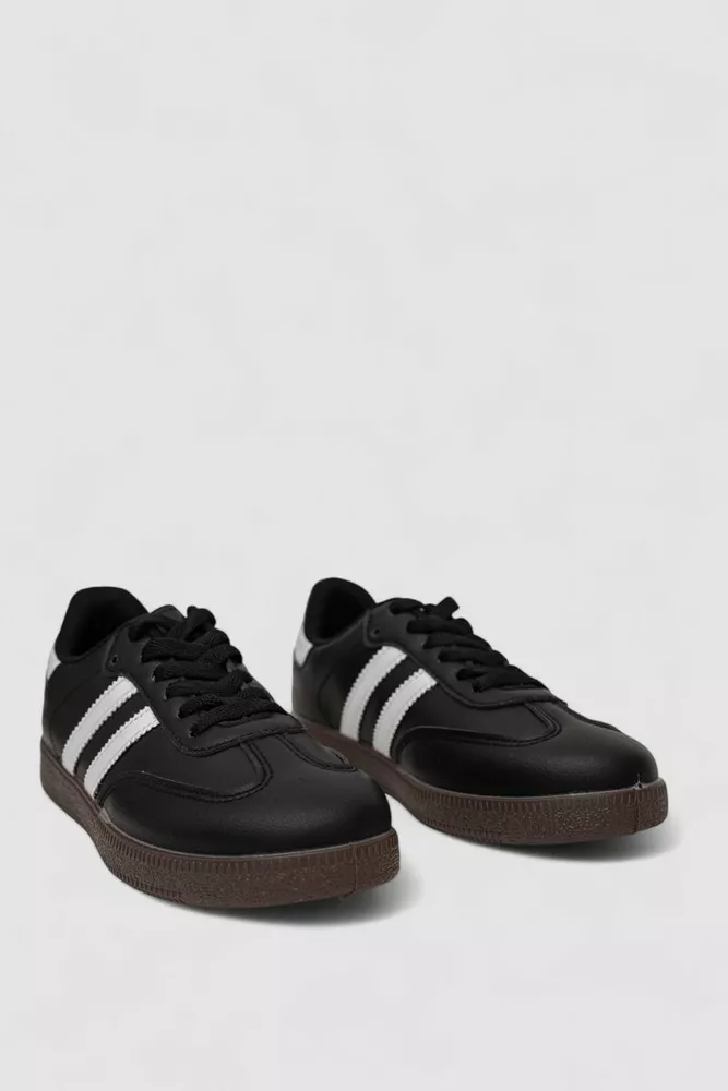 Купить Кроссовки женские кожа, цвет черно-белый, 248RL2410-4 оптом - Фото №3