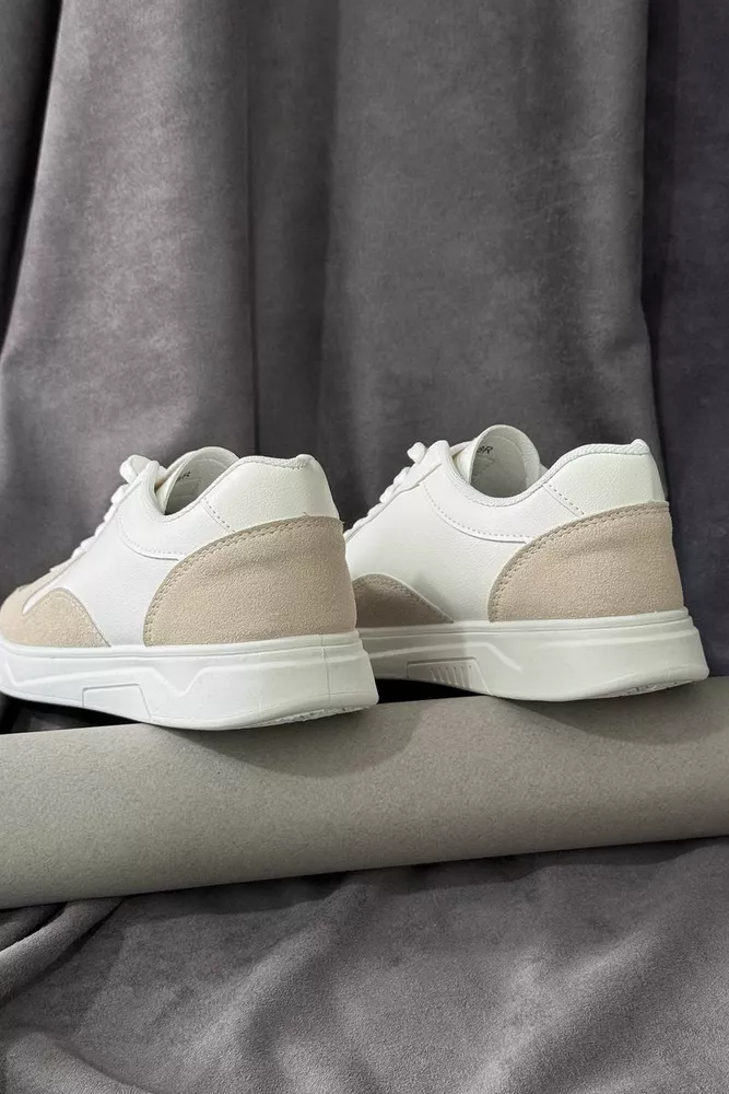 Купить Кеды мужские, цвет бело-бежевый, 248RR128-8R - Фото №4