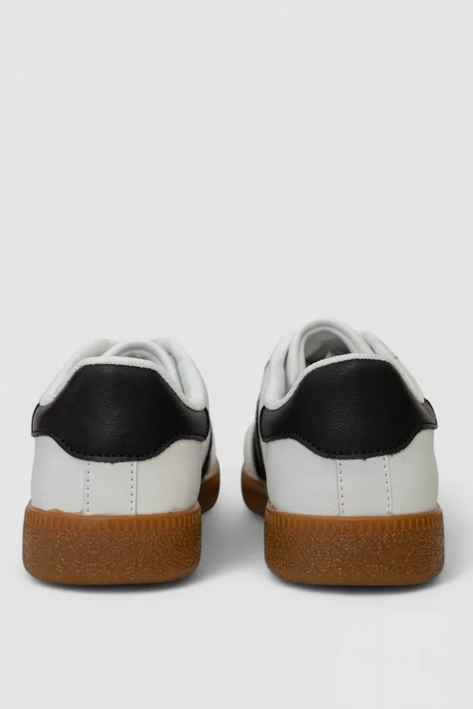 Купить Кроссовки женские кожа  -уценка, цвет бело-черный, 248RL2420-6-U - Фото №4