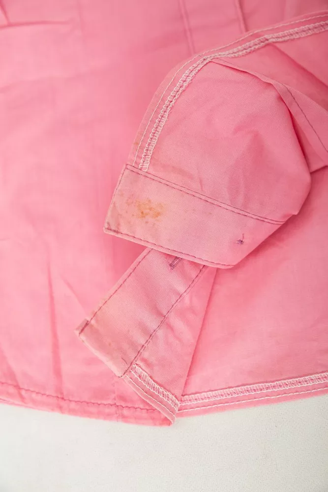 Купить Рубашка женская однотонная  -уценка, цвет розовый, 230R068-15-U-12 - Фото №7