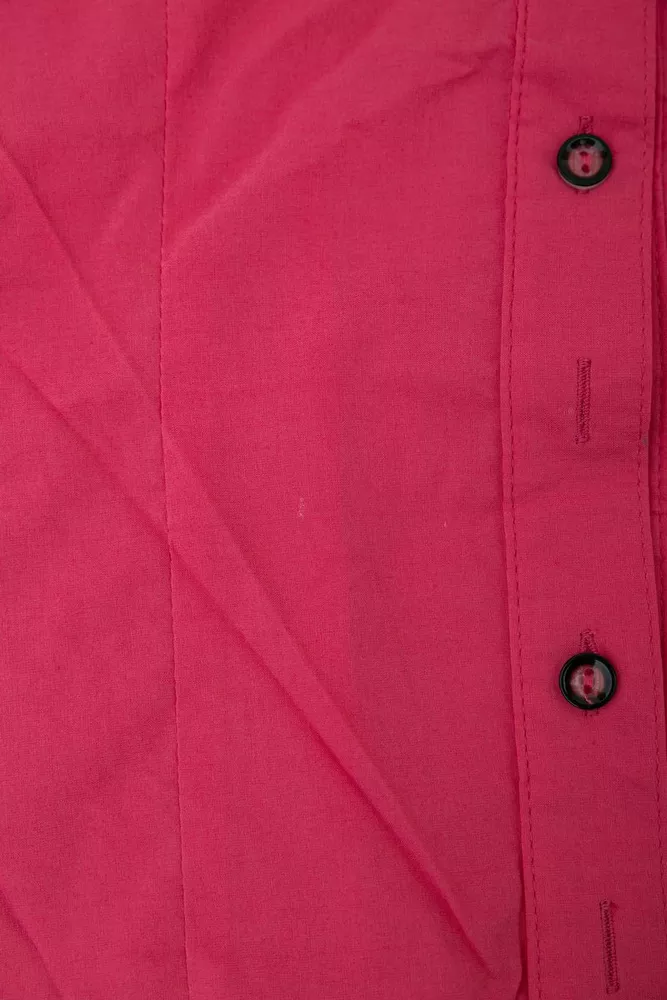Купить Рубашка женская однотонная  -уценка, цвет розовый, 230R068-11-U-86 - Фото №6