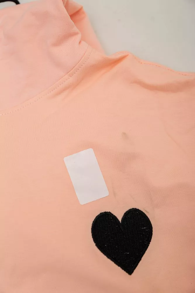 Купити Спортивний костюм жіночий двонитка  -уцінка, колір персиковий, 214R1419-004-U-8 - Фото №7