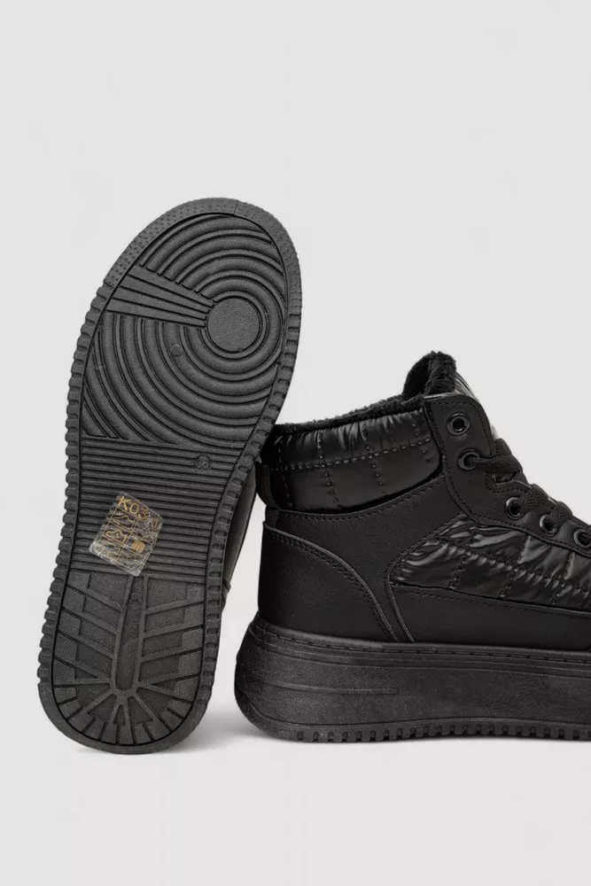 Купити Кросівки жіночі зимові на хутрі, колір чорний, 248RK03 - Фото №5