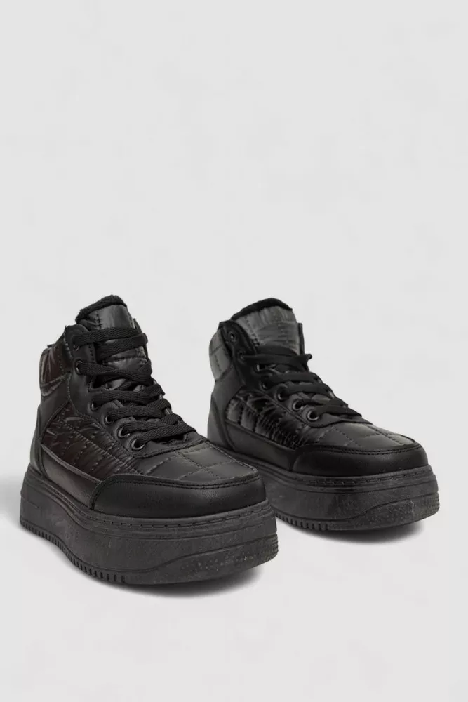 Купити Кросівки жіночі зимові на хутрі, колір чорний, 248RK03 - Фото №3