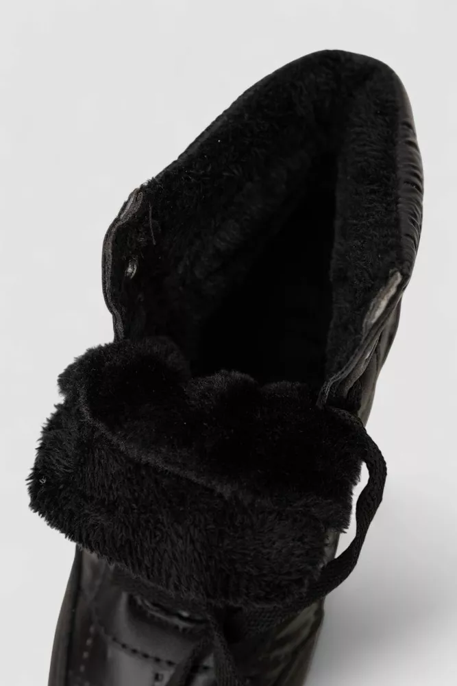Купить Кроссовки женские зимние на меху, цвет черно-белый, 248RK03 - Фото №6