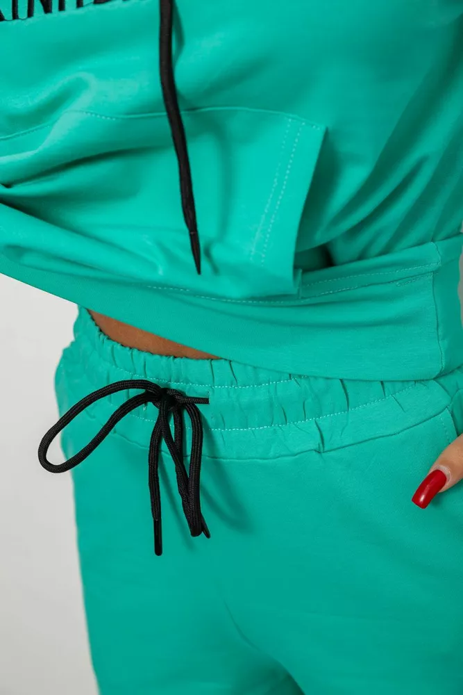 Купити Спортивний костюм жіночий двонитка  -уцінка, колір м'ятний, 214R1419-007-U-40 - Фото №6