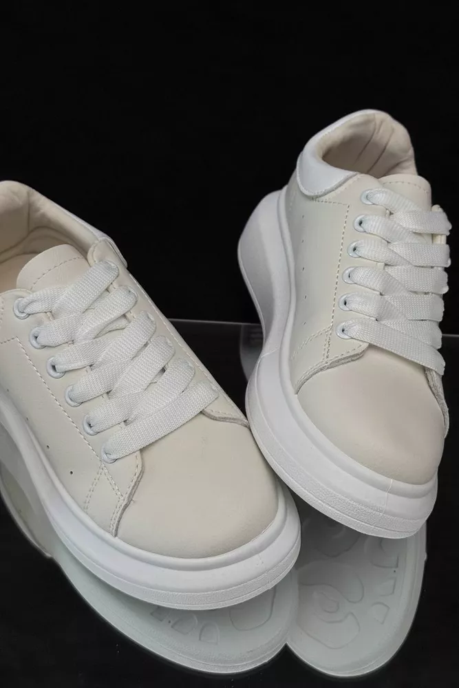 Купить Кроссовки женские демисезонные, цвет бело-бежевый, 248RM10 - Фото №2