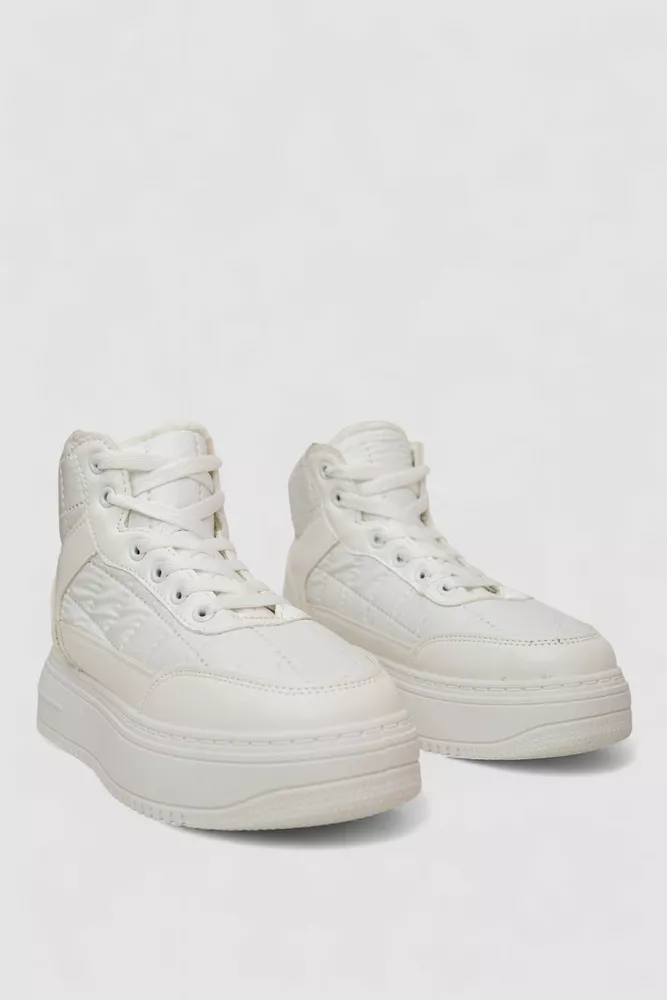 Купити Кросівки жіночі зимові на хутрі, колір білий, 248RK03 оптом - Фото №3