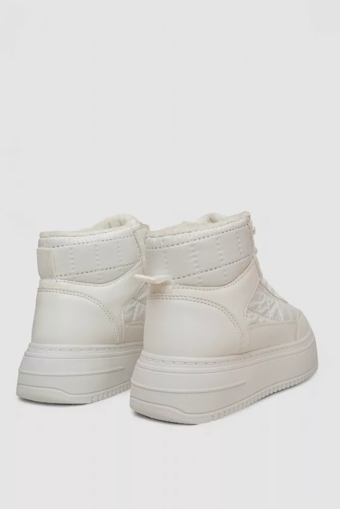 Купити Кросівки жіночі зимові на хутрі, колір білий, 248RK03 оптом - Фото №4