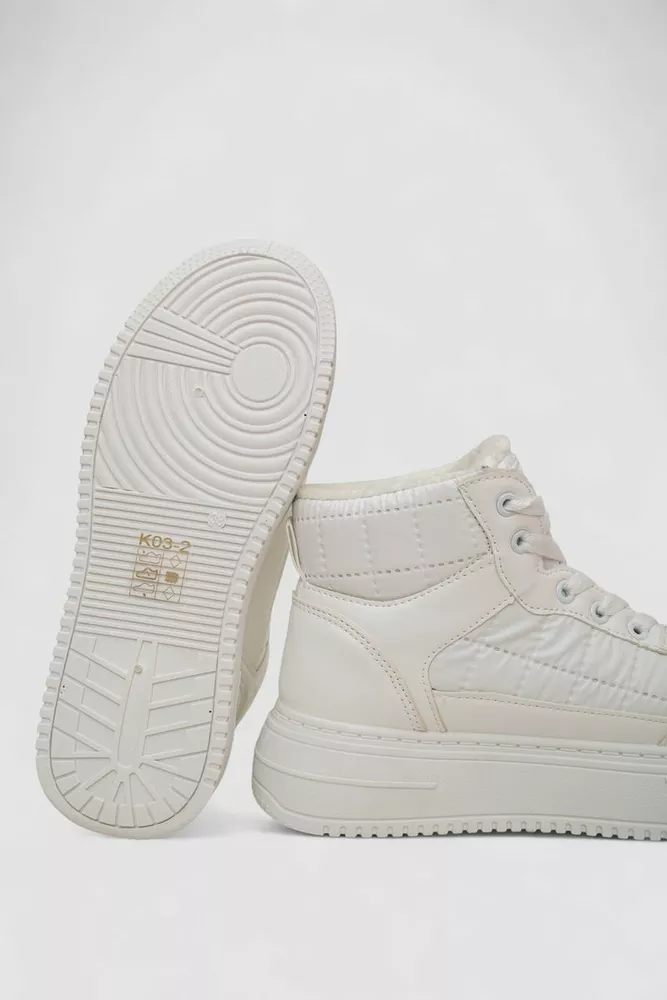 Купити Кросівки жіночі зимові на хутрі, колір білий, 248RK03 оптом - Фото №5