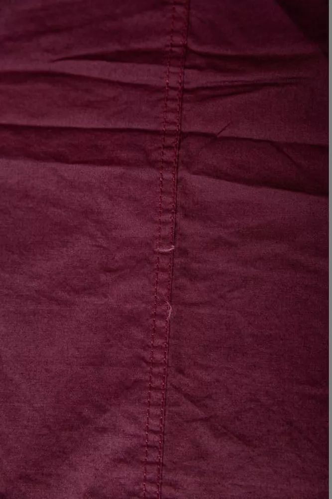 Купити Сорочка чоловіча однотонна з принтом  -уцінка, колір бордовий, 186R01-U-4 оптом - Фото №6