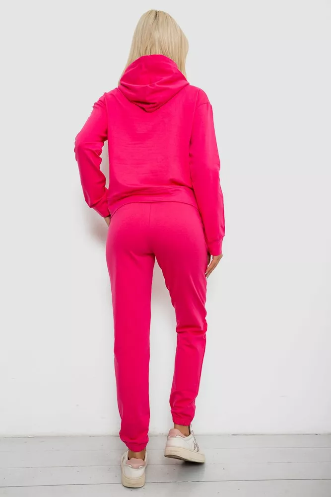 Купити Спортивний костюм жіночий двонитка  -уцінка, колір рожевий, 214R1419-001-U-18 - Фото №4