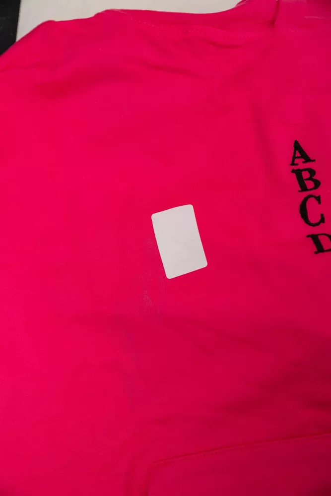 Купити Спортивний костюм жіночий двонитка  -уцінка, колір рожевий, 214R1419-001-U-18 - Фото №6