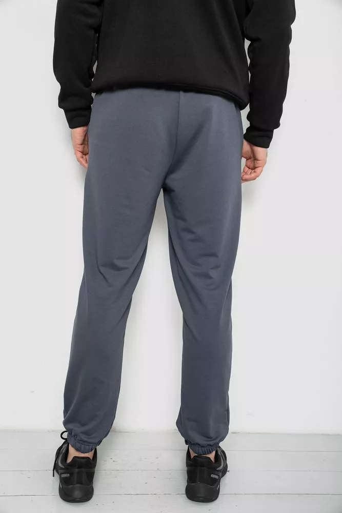 Купити Спортивні штани чоловічі двонитка, колір сірий, 241R8003 - Фото №4