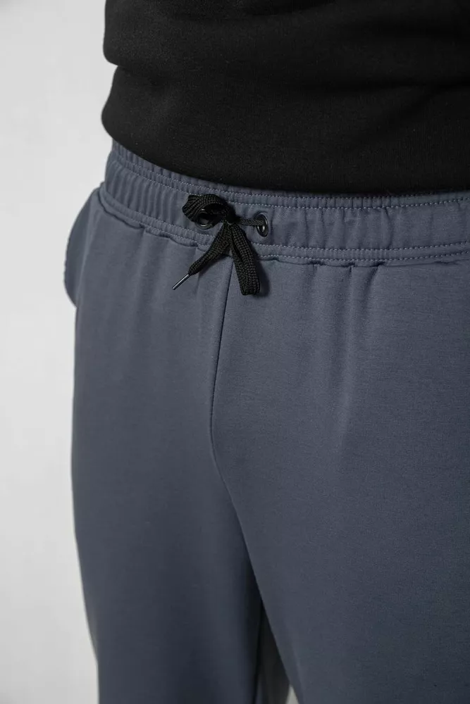 Купити Спортивні штани чоловічі двонитка, колір сірий, 241R8003 - Фото №5