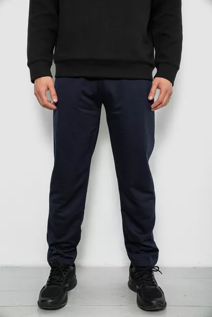 Спортивные штаны мужские однотонные, цвет синий, 244RY-440
