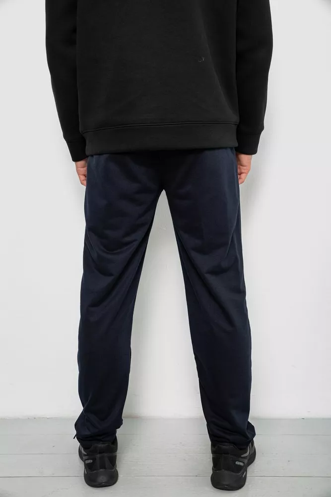 Купити Спортивні штани чоловічі однотонні, колір синій, 244RY-440 - Фото №4