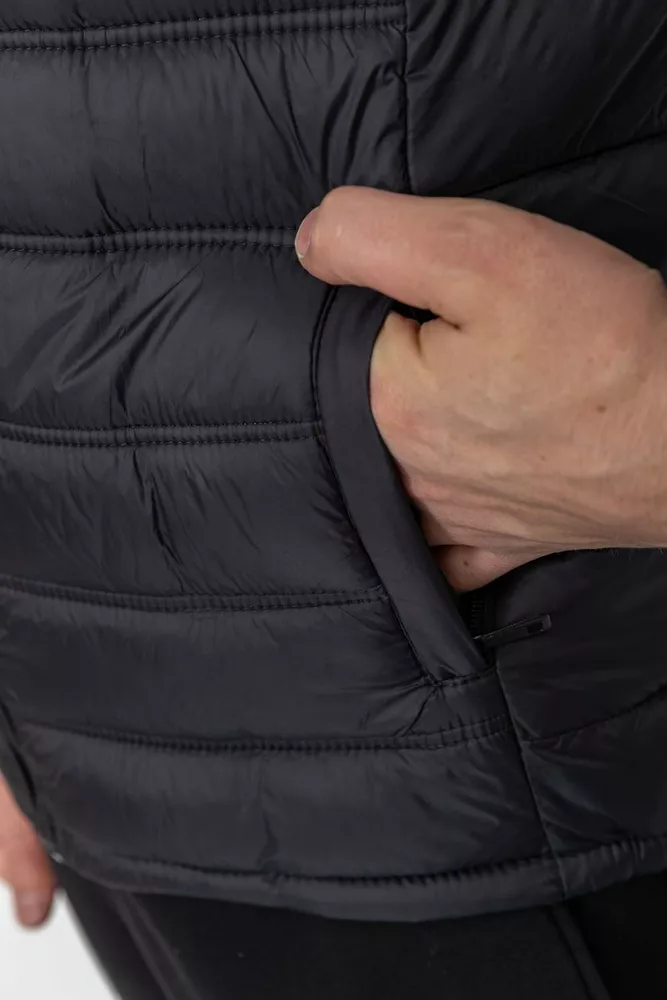 Купити Куртка чоловіча демісезонна, колір чорний, 234R2205 оптом - Фото №5