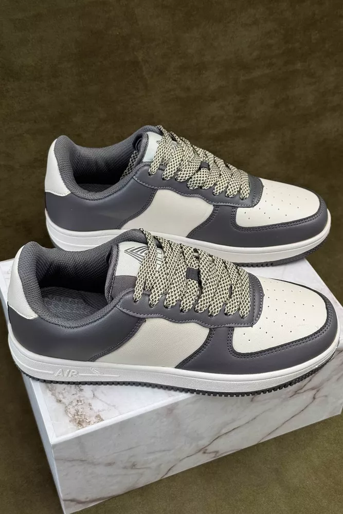 Купить Кроссовки мужские, цвет бело-серый, 248RHB710-11 - Фото №3