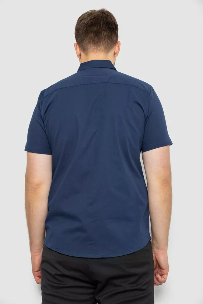 Купити Сорочка чоловіча, колір темно-синій, 186R7326-1 оптом - Фото №4